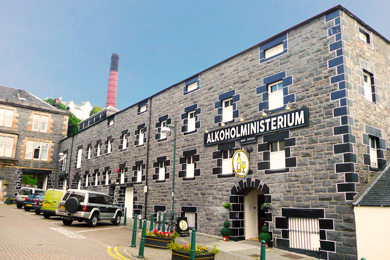 Das Gebäude des Alkoholministeriums